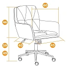 Кресло GARDA, флок, серый, 29 | изображение 10