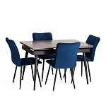 Стул обеденный Medeo, LT, велюр, Blue (синий), 45х56х89 см | изображение 9