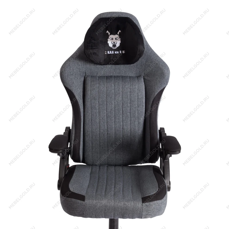 Компьютерное кресло iWolf, ткань, черный/серый | изображение 7