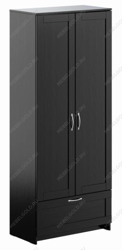 БРИМНЭС / СИРИУС Шкаф ИКЕА / IKEA для одежды 2 двери и 1 ящик Дуб Венге