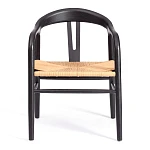 Стул VALI, дерево вяз/бечевка, черный, 50х46х77 см | изображение 4