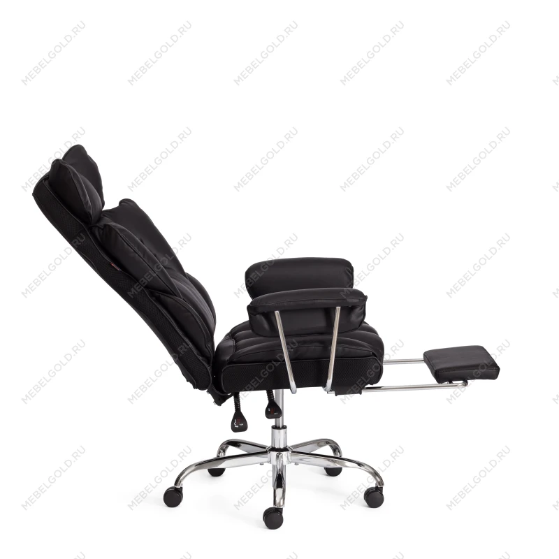 Компьютерное кресло Comfy CR, кож/зам, черный | изображение 9