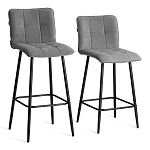 Полубарный стул Bari/Бари, велюр, бежевый, 7, 42х55х99 см | изображение 14