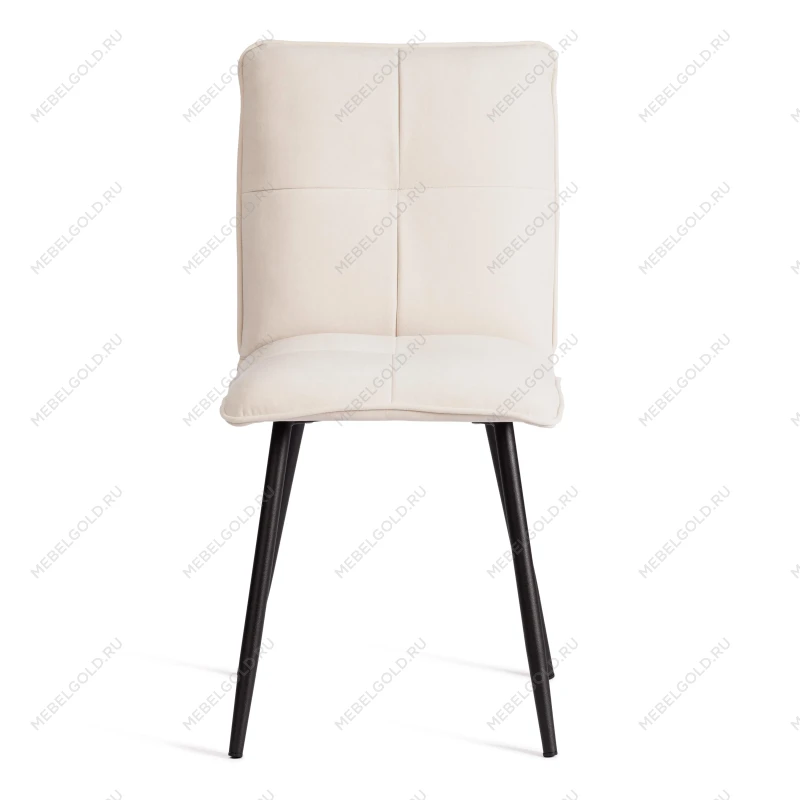 Стул обеденный Sweet, LT, флок, молочный/черный, 4, 41х55х88 см | изображение 4
