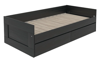 БРИМНЭС / СИРИУС Кровать двухспальная раздвижная ИКЕА / IKEA 90/180х200, Дуб Венге