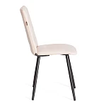 Стул обеденный Asti, TREND, флок, бежевый/черный, 7, 47х54х86 см | изображение 1