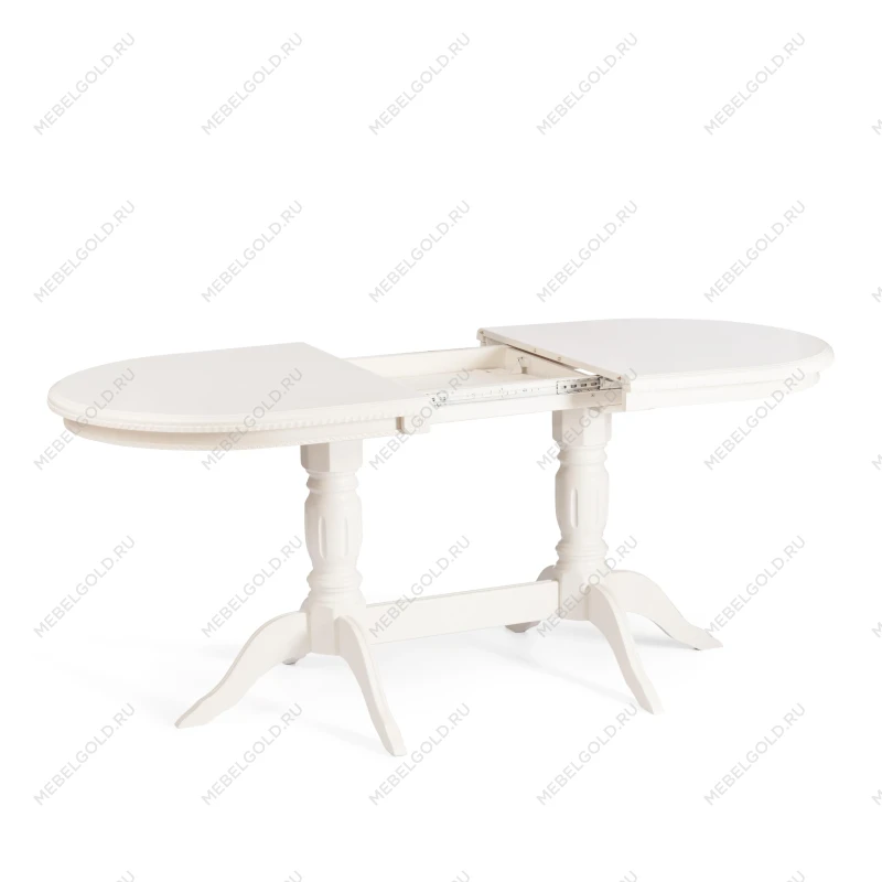 Стол COPPOLA, бук, мдф, 140+40x80x77см, Ivory white | изображение 5