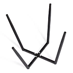 Стул обеденный Medeo, флок, молочный/черный, 4, 47х56х89 | изображение 12