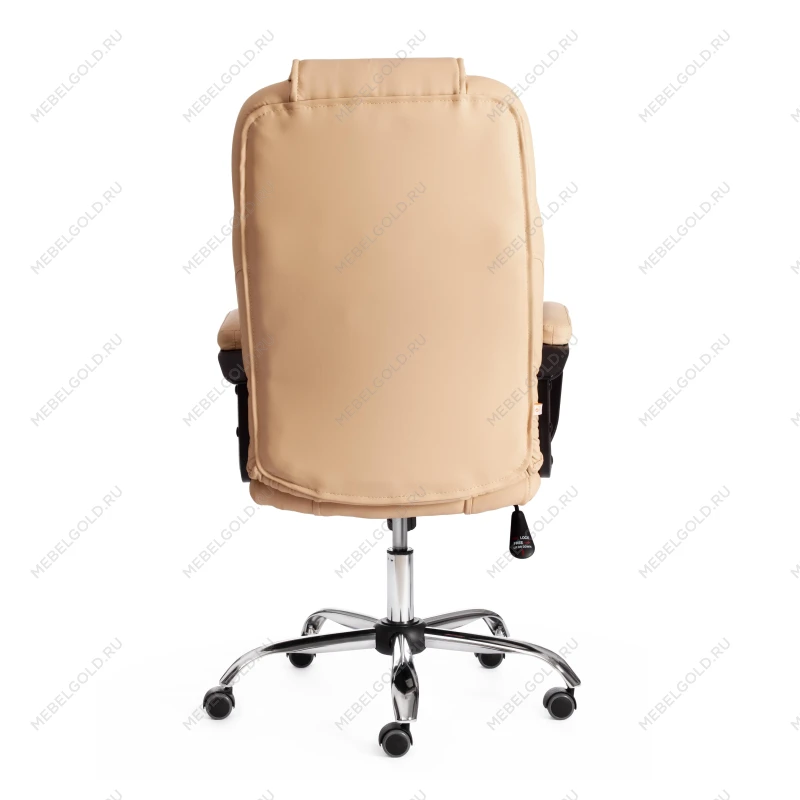 Кресло BERGAMO хром (22), кож/зам, бежевый, 36-34 | изображение 3