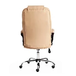 Кресло BERGAMO хром (22), кож/зам, бежевый, 36-34 | изображение 3