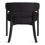 Стул SURTUR, дерево вяз/ткань лен, черный/черный лен, 54х53х74 см | изображение 3