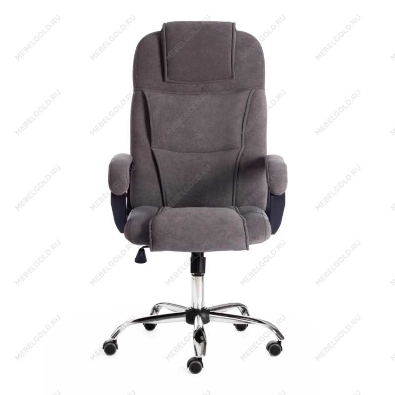 Кресло BERGAMO хром (22), флок, серый, 29 | изображение 4