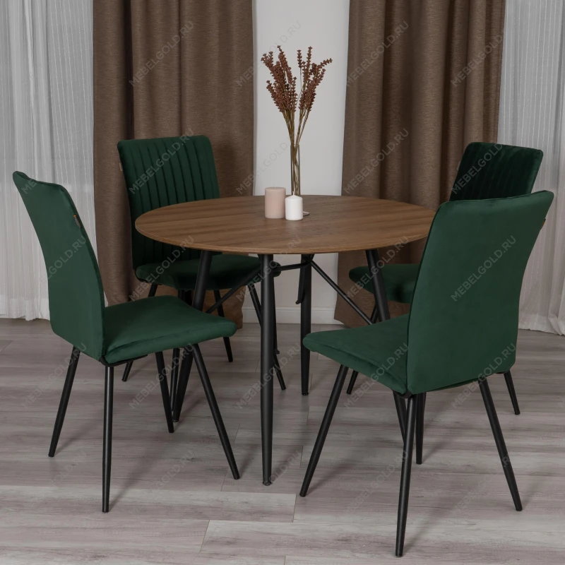 Стул обеденный Monte Carlo, TREND, велюр, Deep Forest (изумруд), 49х51х93 см | изображение 15