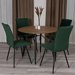 Стул обеденный Monte Carlo, TREND, велюр, Deep Forest (изумруд), 49х51х93 см | изображение 15