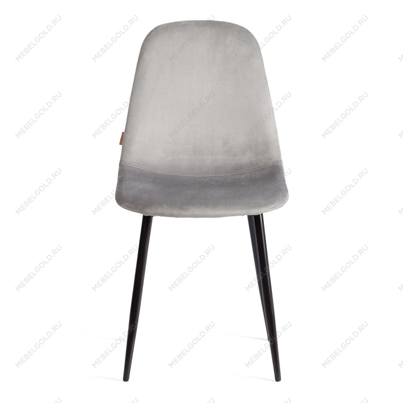 Стул BREEZE (mod. JSC-58), Велюр/металл, 44 х 53 х 86 см, grey (серый) HLR 19 / черный | изображение 4