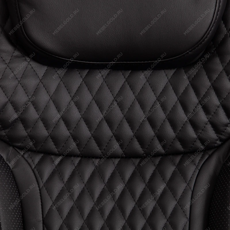 Кресло Trust (max), кож/зам, черный/черный стеганный/черный, 36-6/36-6/36-6/06 | изображение 8