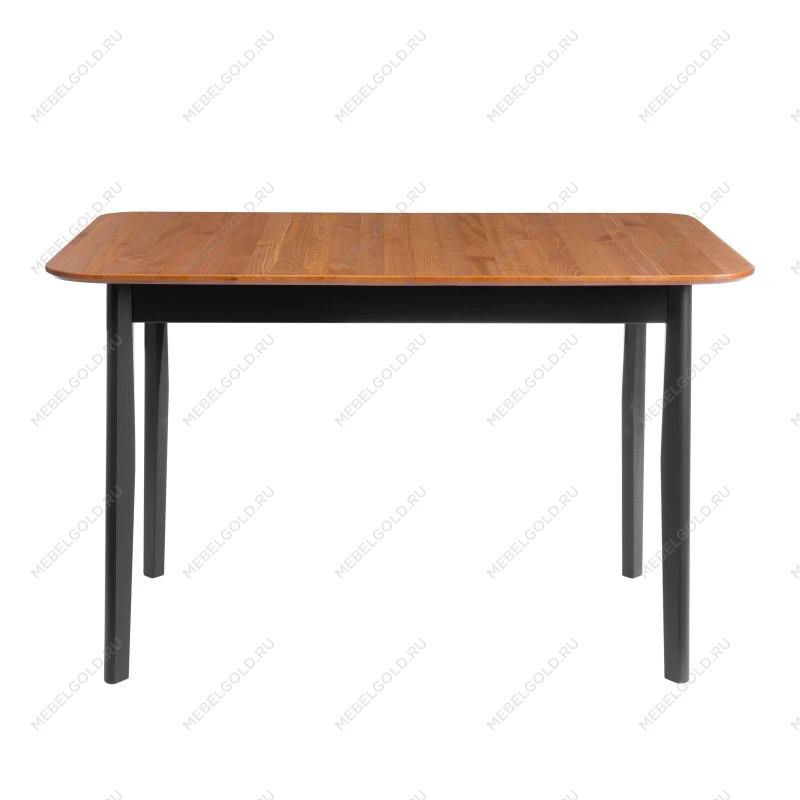Стол Соната Люкс/Sonata Lux table, 120х75х75 см, массив сосны, антик/чёрный, 120х75х75 см | изображение 1