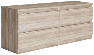 КАСТОР (KULLEN) тумба ИКЕА / IKEA 4 ящика сонома