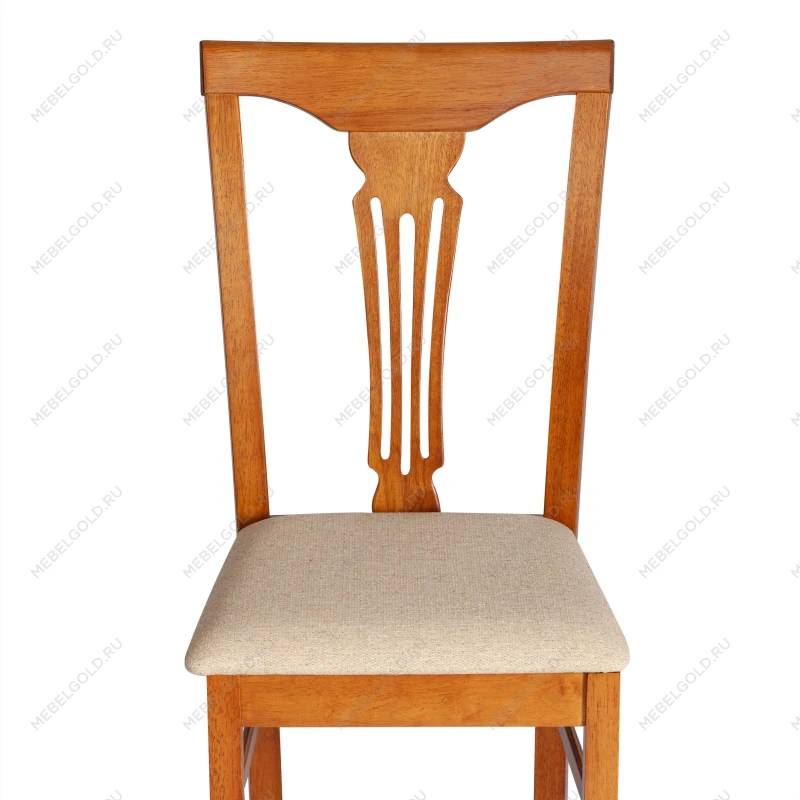 Стул - Гермес/Hermes, дерево гевея, 43х49х94см, Espresso, ткань бежевая (S178-4) | изображение 5