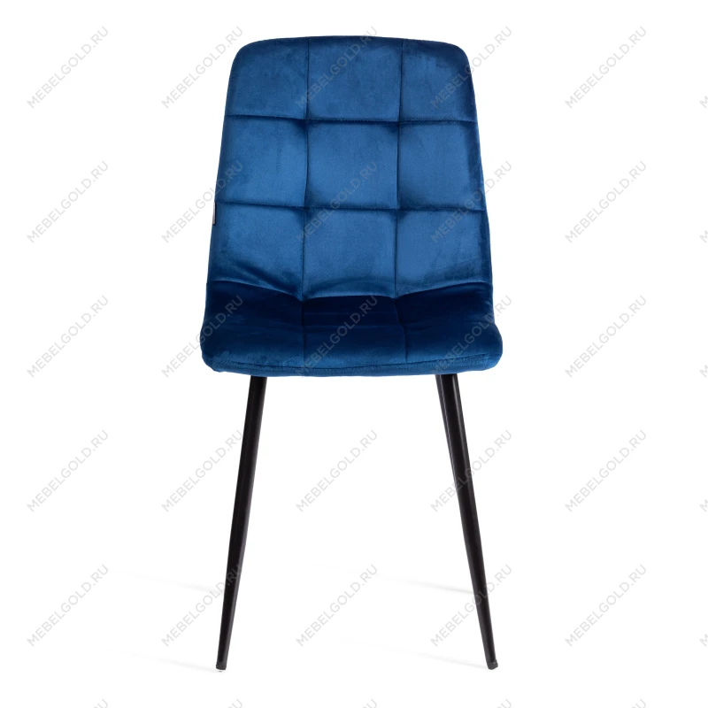 Стул CHILLY (mod. JSC-220), Велюр/металл, 44,5х52,5х88 см, Blue (синий) HLR64 / черный | изображение 4