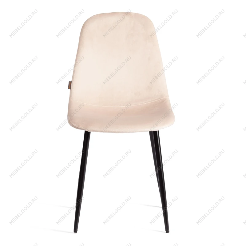 Стул BREEZE (mod. JSC-58), Велюр/металл, 44 х 53 х 86 см, creamy (кремовый) HLR 5 / черный | изображение 4