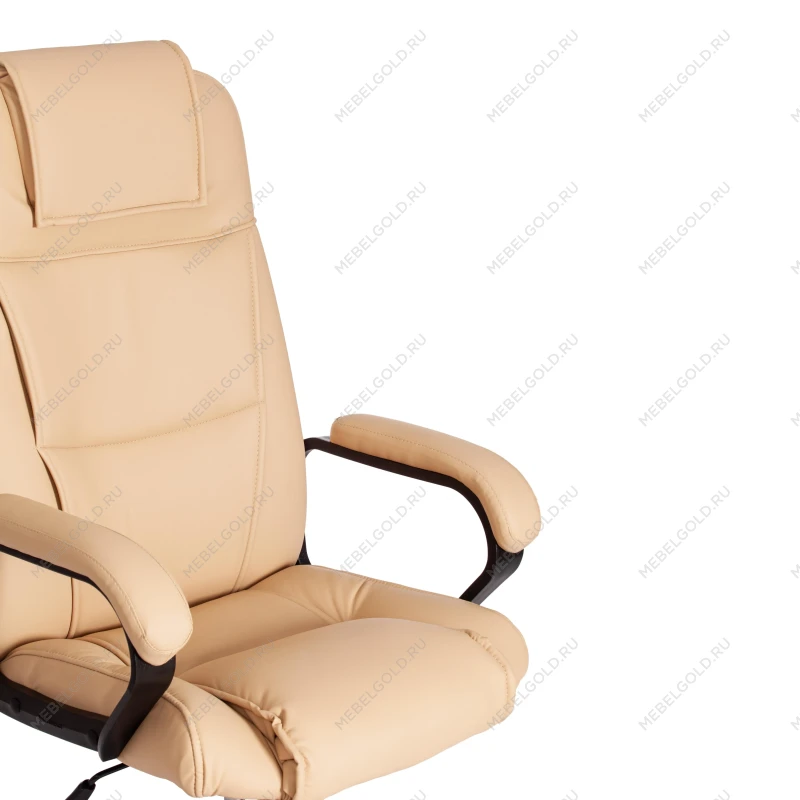 Кресло BERGAMO хром (22), кож/зам, бежевый, 36-34 | изображение 11