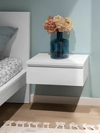 Тумба прикроватная подвесная Варма 50х21х30, белая