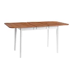 Стол Соната Люкс раздвижной/Sonata Lux extension table, массив сосны, антик/белый, 120-(150)х75х75 см | изображение 3