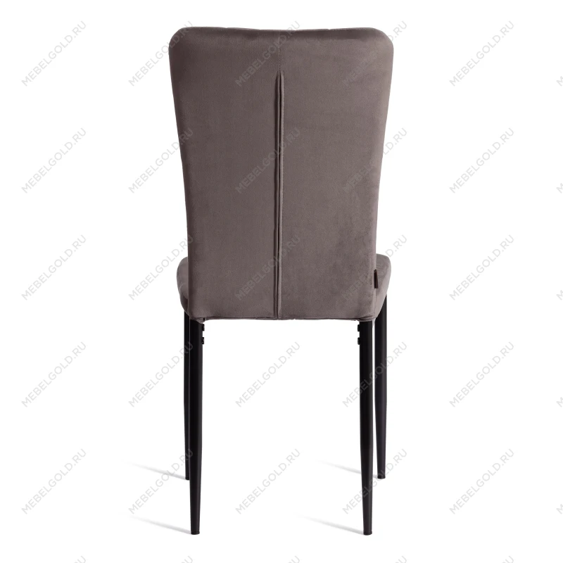 Стул VERTER (mod. BC577-DC), металл, флок, 41 х 52 х 95 см, Dark grey (темно-серый) HLR24 / черный | изображение 3