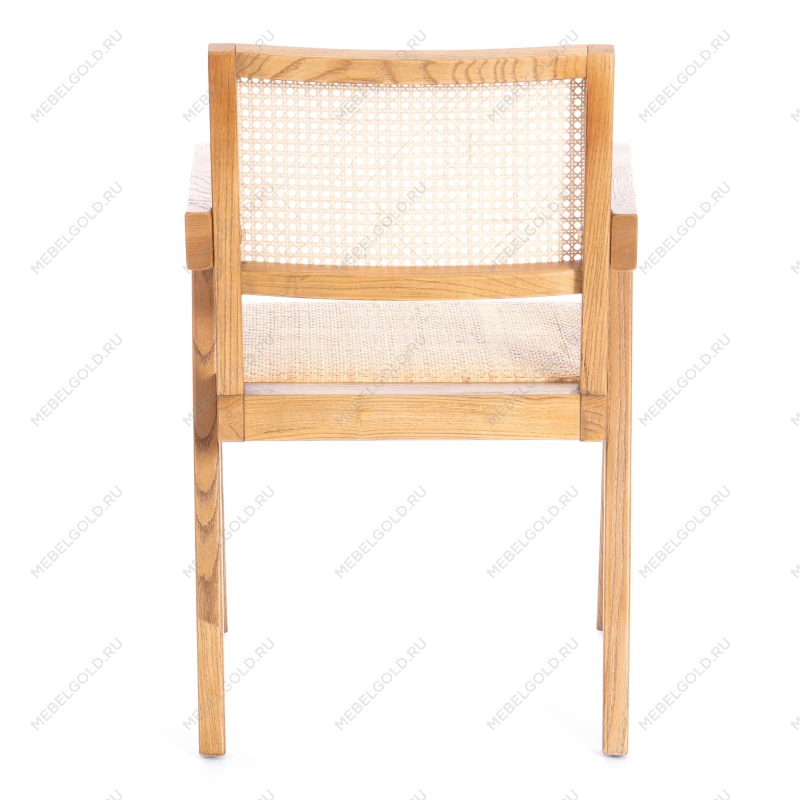 Кресло LOKI, дерево вяз/ротанг, Груша (№3), 50х50х84 см | изображение 3