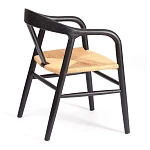 Стул VALI, дерево вяз/бечевка, черный, 50х46х77 см | изображение 2