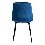 Стул CHILLY (mod. JSC-220), Велюр/металл, 44,5х52,5х88 см, Blue (синий) HLR64 / черный | изображение 3