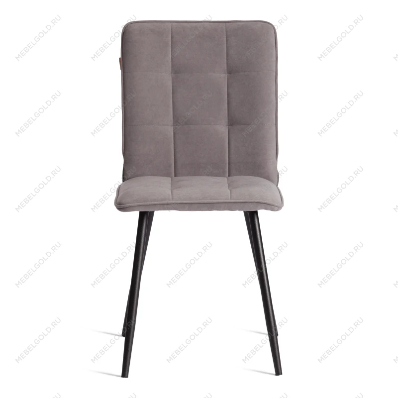Стул обеденный Bari, LT, флок, серый/черный, 29, 41х55х89 см | изображение 4