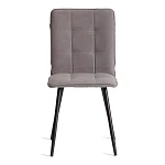 Стул обеденный Bari, LT, флок, серый/черный, 29, 41х55х89 см | изображение 4