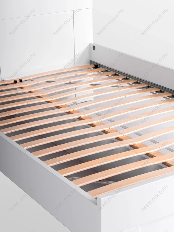 Кровать двуспальная Сириус, 120х200 см, белая | изображение 15