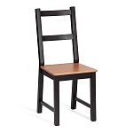 Обеденный комплект Соната (стол + 4 стула)/Sonata dining set, массив сосны, стол: 120х75х73см  стул :41х50х95см, антик/чёрный | изображение 2