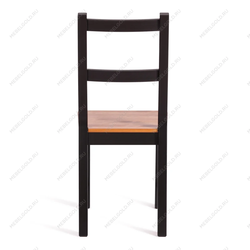 Стул Соната/Sonata chair, массив сосны, 41х50х95 см, антик/чёрный | изображение 3