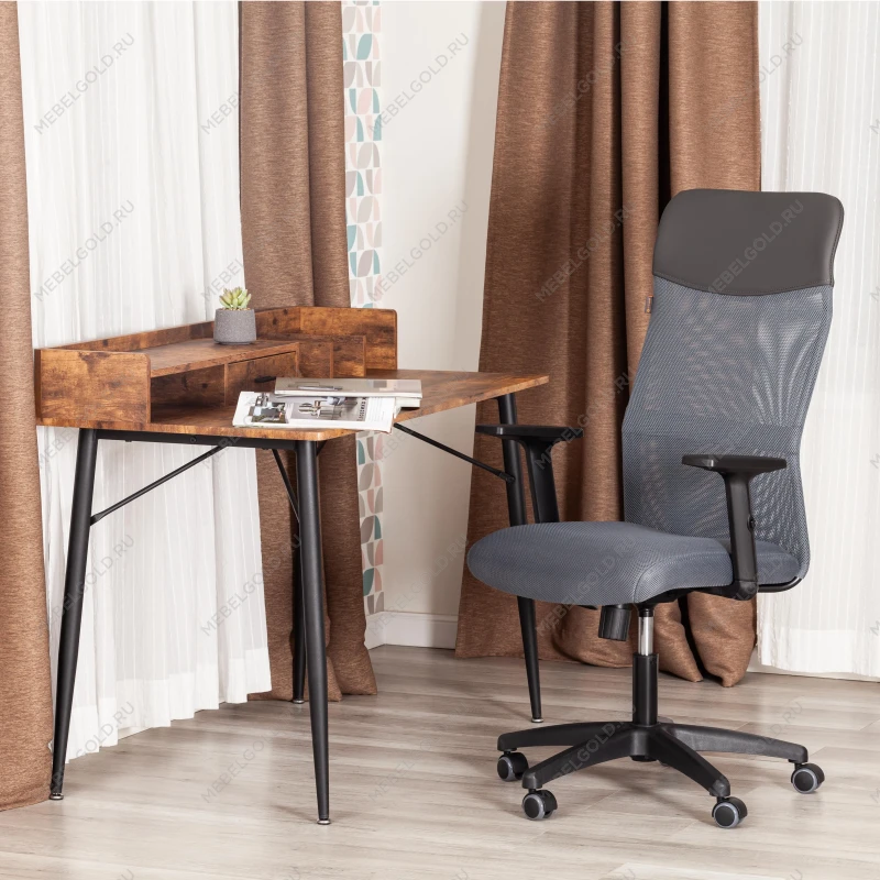 Кресло PRACTIC PLT, ткань/кож/зам, серый/металлик, TW-12/W-12/36 | изображение 12