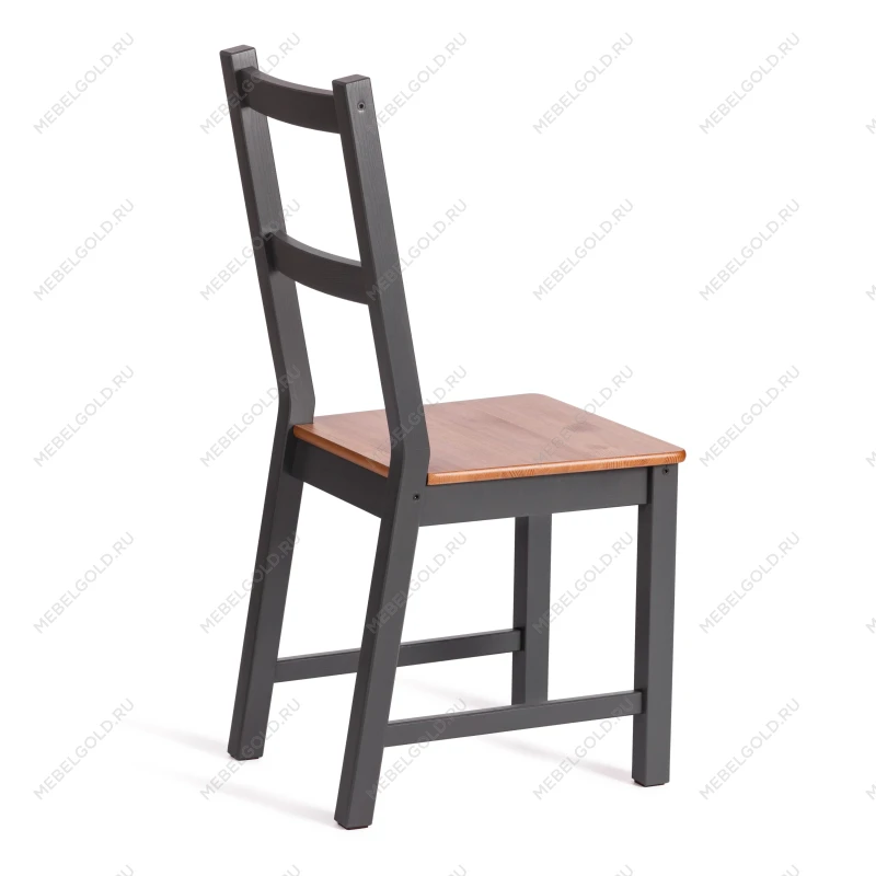 Стул Соната/Sonata chair, массив сосны, 41х50х95 см, антик /графит | изображение 2