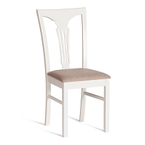 Стул - Гермес/Hermes, дерево гевея, 43х49х94см, Ivory white, ткань серая (TM-164)