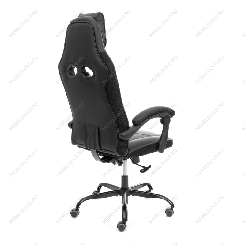 Кресло Arena metalBL, кож/зам, черный/черный карбон, 36-6/карбон черный | изображение 3