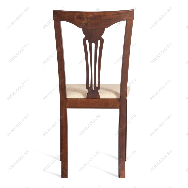 Стул - Гермес/Hermes, дерево гевея, 43х49х94см, Cappuchino, ткань бежевая (S178-4) | изображение 3