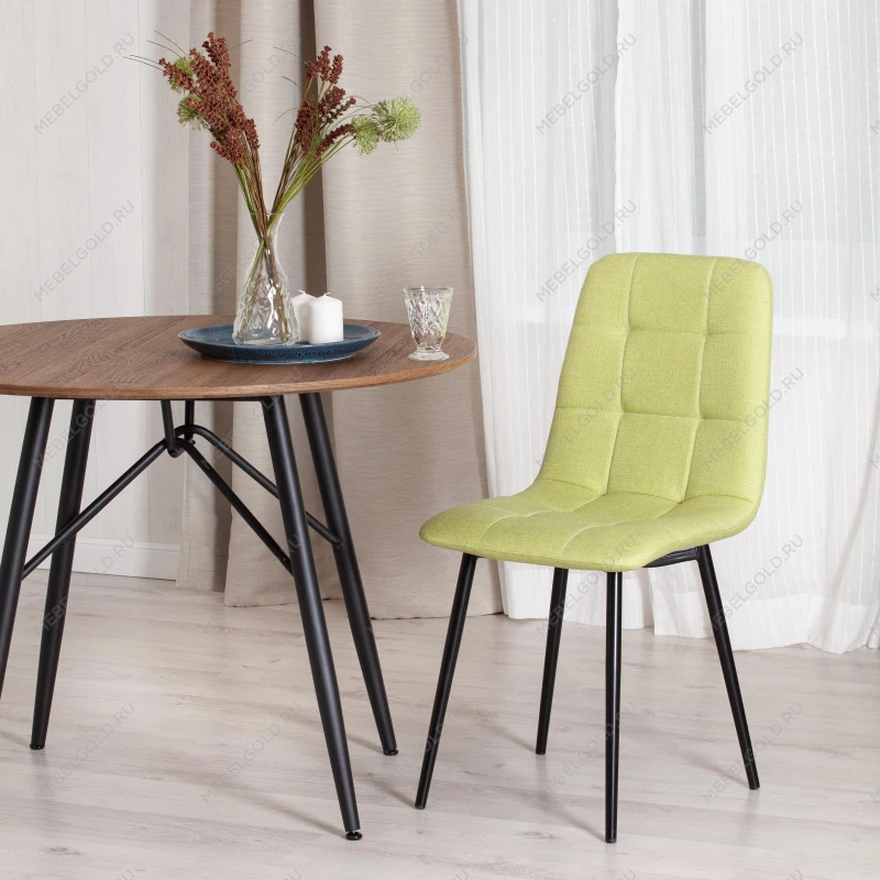 Стул CHILLY MAX, ткань/металл, 45 х 54 х 90 см, фисташковый 64/черный | изображение 8