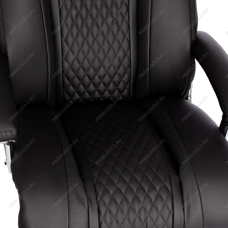 Кресло Trust (max), кож/зам, черный/черный стеганный/черный, 36-6/36-6/36-6/06 | изображение 9