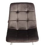 Стул CHILLY (mod. JSC-220), Велюр/металл, 44,5х52,5х88 см, Dark grey (темно-серый) HLR24 / белый | изображение 6