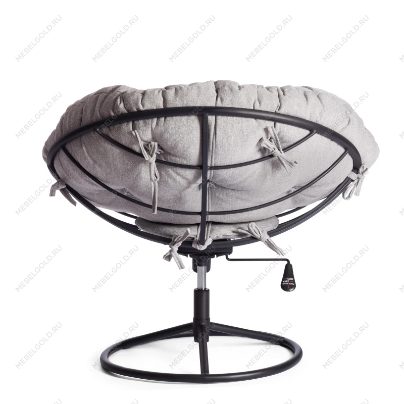 Кресло CLOUDE HOME, рогожка/металл, 97х98х90-96см, серо-бежевый, 3M 16/2 | изображение 4