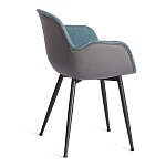 Кресло VALENTINO (mod. PC45-2)/1 шт. в упаковке, металл/экокожа/ткань, 55 х 58 х 81 см, Turquoise (бирюзовый)/Grey (серый)/чёрный | изображение 2