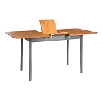 Стол Соната Люкс раздвижной/Sonata Lux extension table, массив сосны, антик /графит, 120-(150)х75х75 см | изображение 2