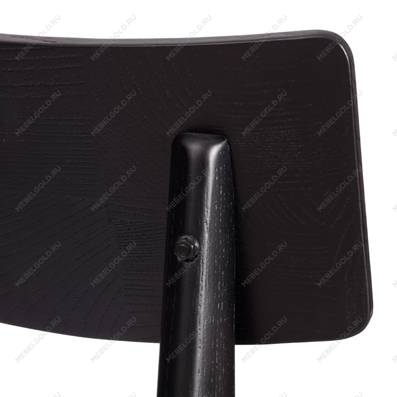 Стул THOR, дерево вяз/ткань лен, черный/черный лен, 50х48х81,5 см | изображение 9