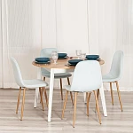 Стул BREEZE (mod. 4724), Велюр/металл, 44 х 53 х 87 см, Aquamarine (аквамарин) HLR16 / натуральный | изображение 11